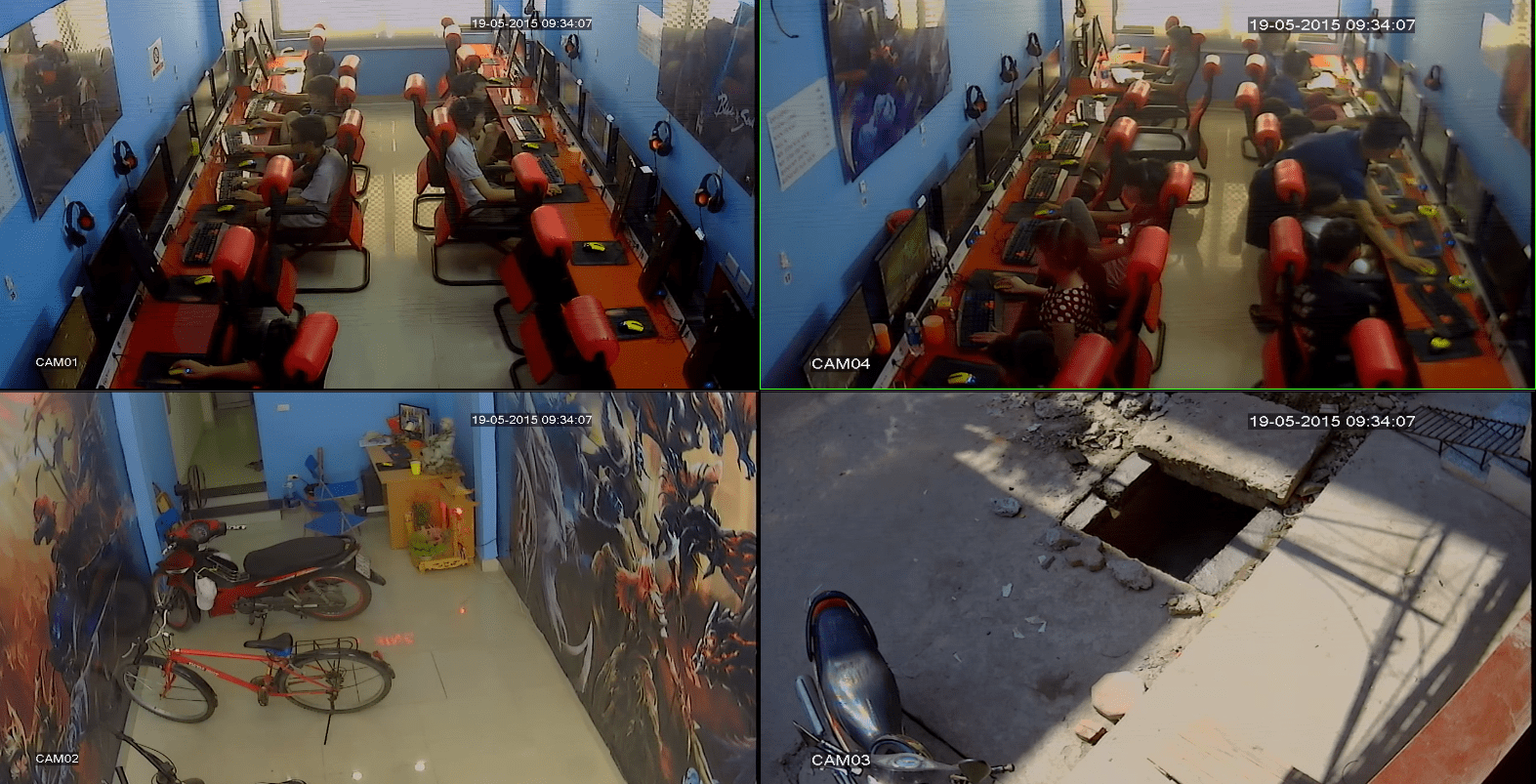 Lắp đặt camera quan sát cho quán net tại Hải Phòng
