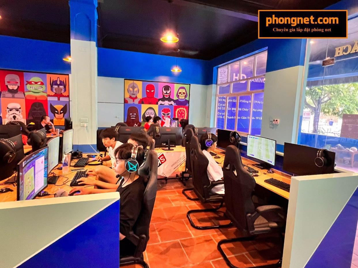 Dự án lắp đặt phòng net HD Gaming tại Cẩm Phả, Quảng Ninh 3