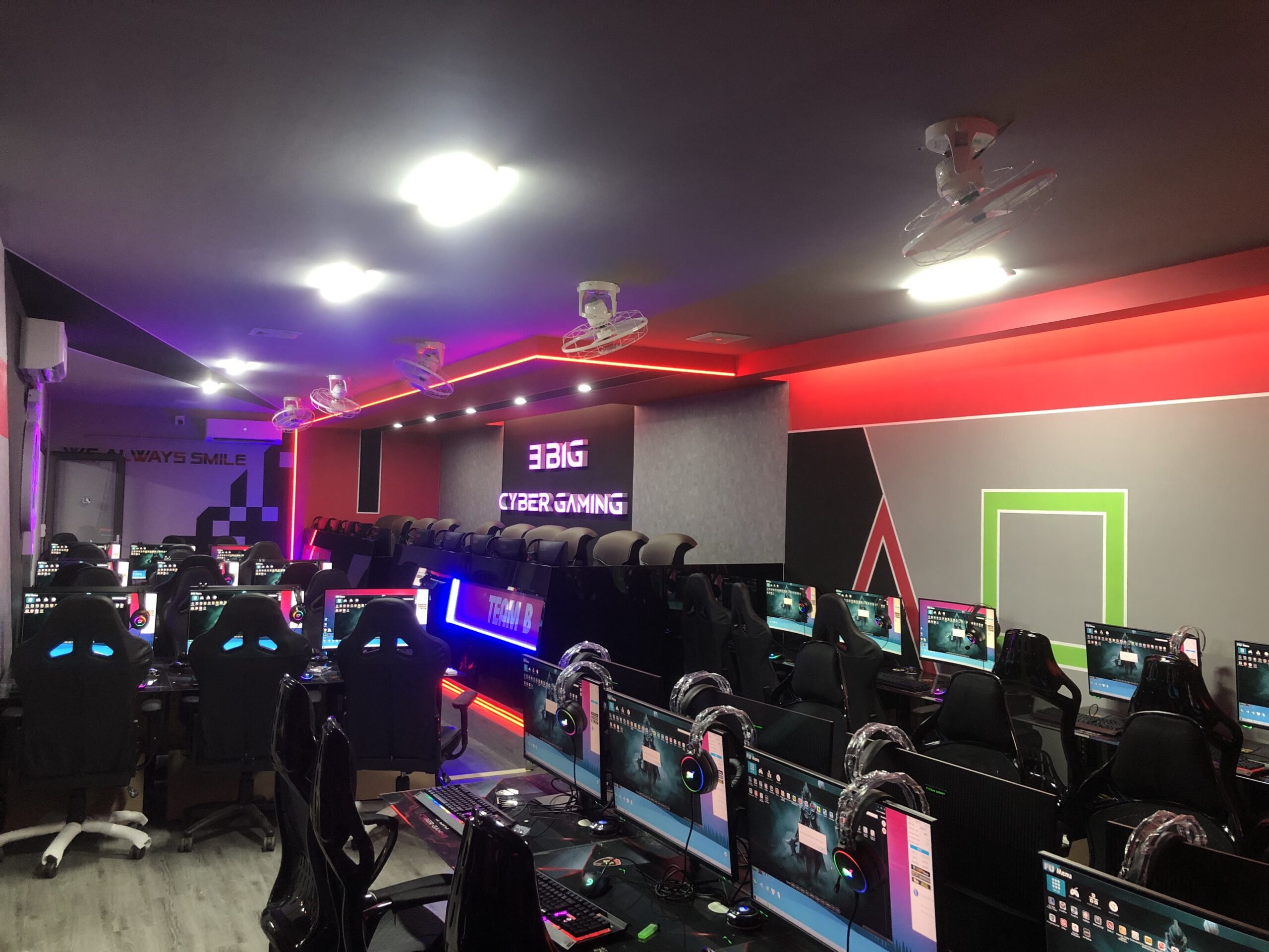 Dự án lắp đặt phòng net 3 Big Cyber Gaming tại Sóc sơn, Hà Nội 2