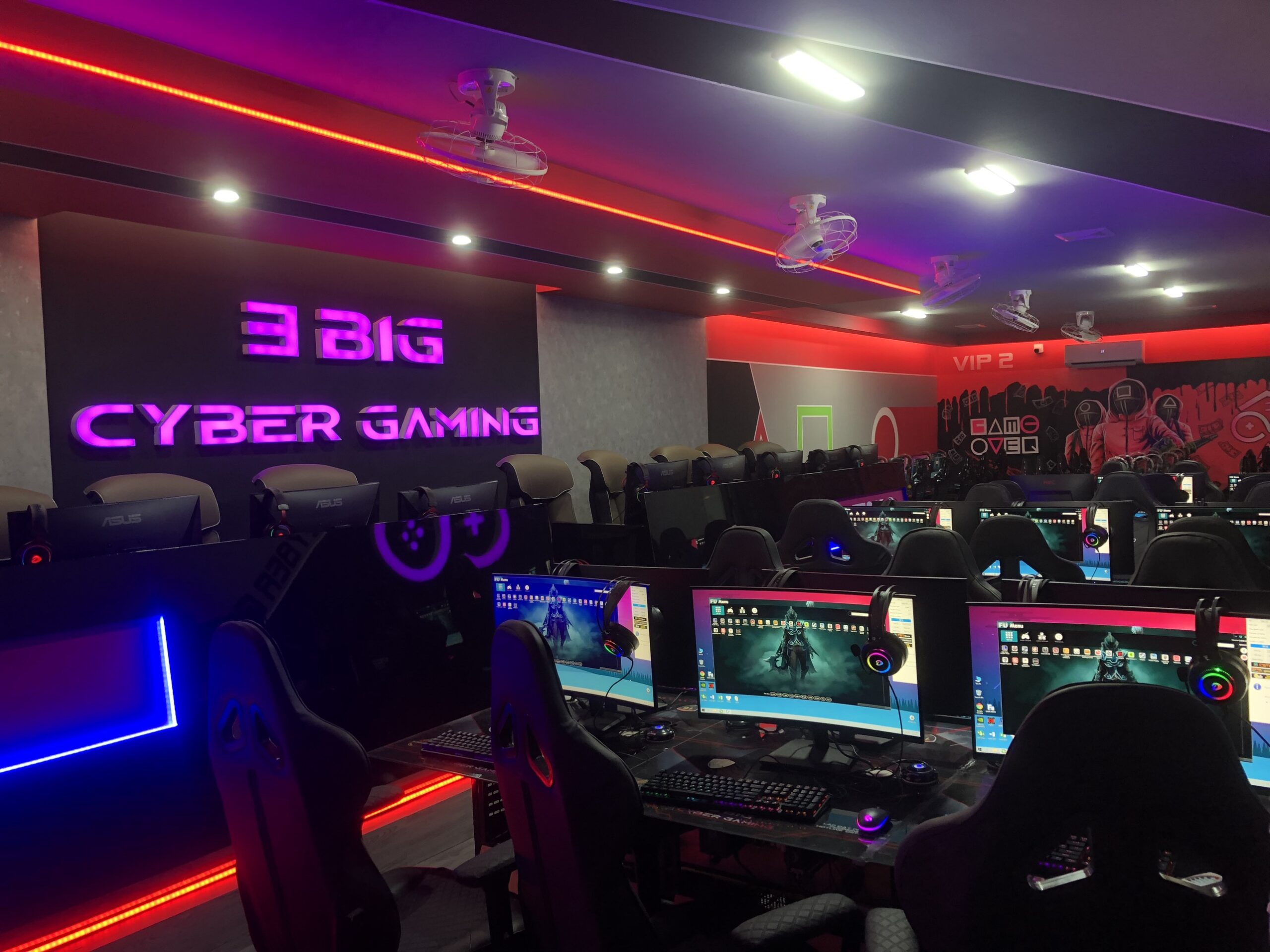 Dự án lắp đặt phòng net 3 Big Cyber Gaming tại Sóc sơn, Hà Nội 6