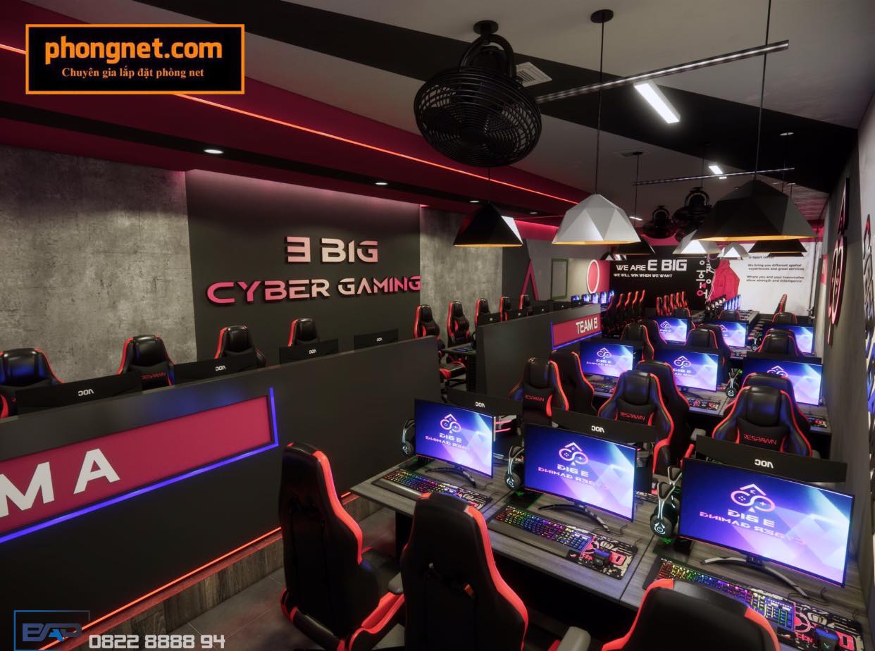 Dự án lắp đặt phòng net 3 Big Cyber Gaming tại Sóc sơn, Hà Nội 7