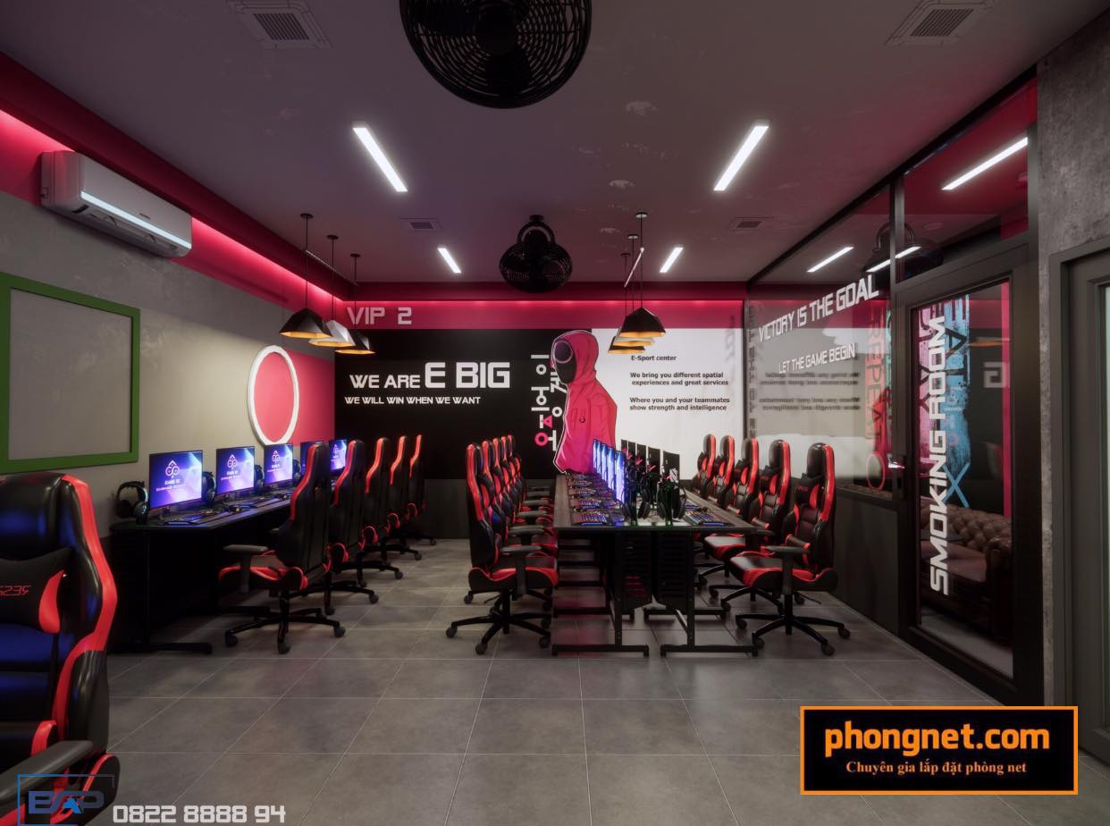 Dự án lắp đặt phòng net 3 Big Cyber Gaming tại Sóc sơn, Hà Nội 8