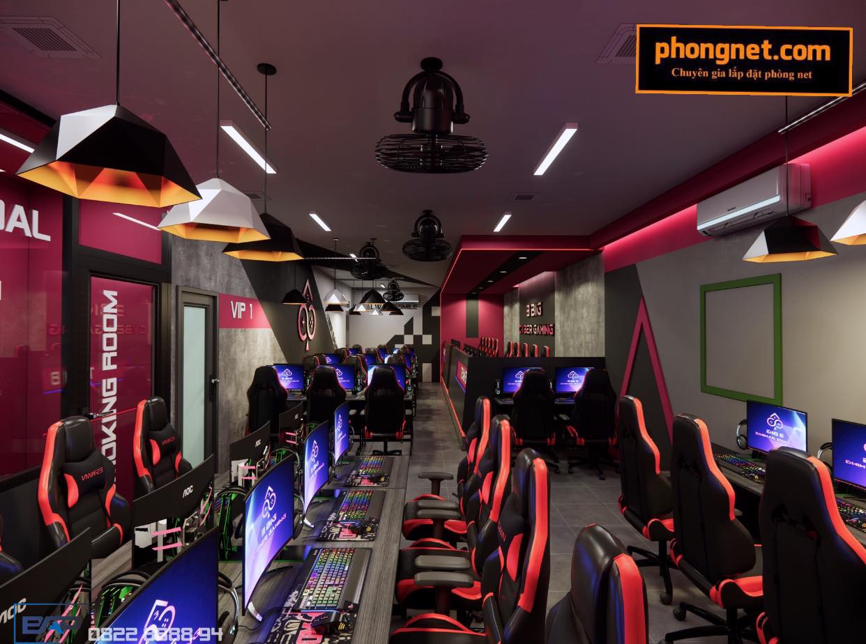 Dự án lắp đặt phòng net 3 Big Cyber Gaming tại Sóc sơn, Hà Nội 9