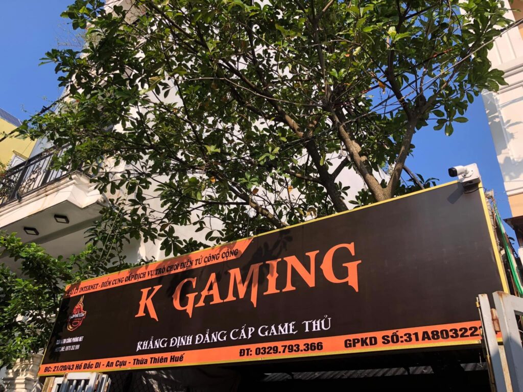 Dự án lắp đặt phòng net K Gaming tại Huế